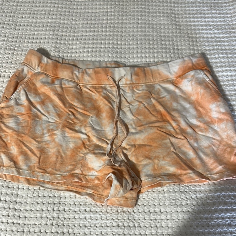 Natural Reflections Orange Tie-Dye Lounge Shorts